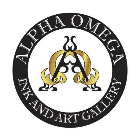 Alpha Omega Ink and Art Gallery logo